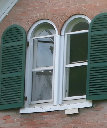Victorian exterior arched shutters