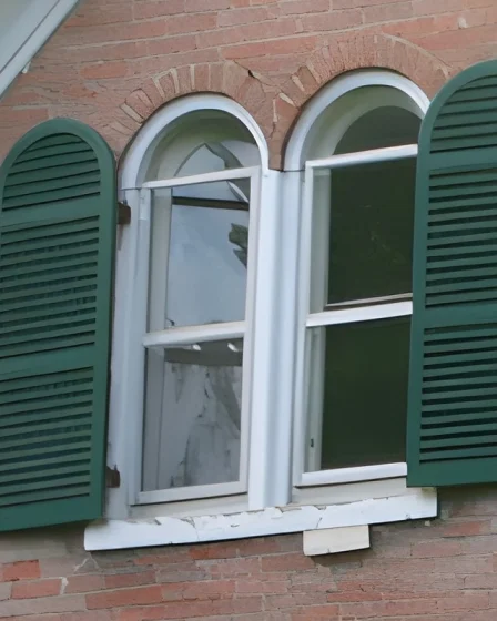 Victorian exterior arched shutters