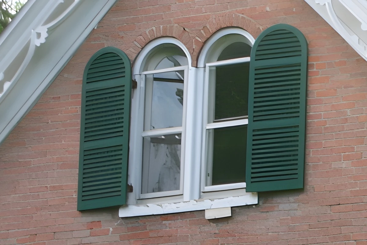 Victorian exterior arched shutters